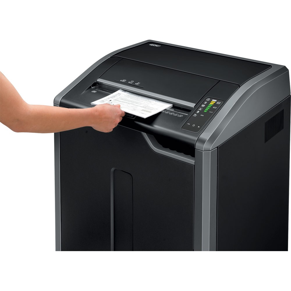 Fellowes 485i Strip Shredder In Use