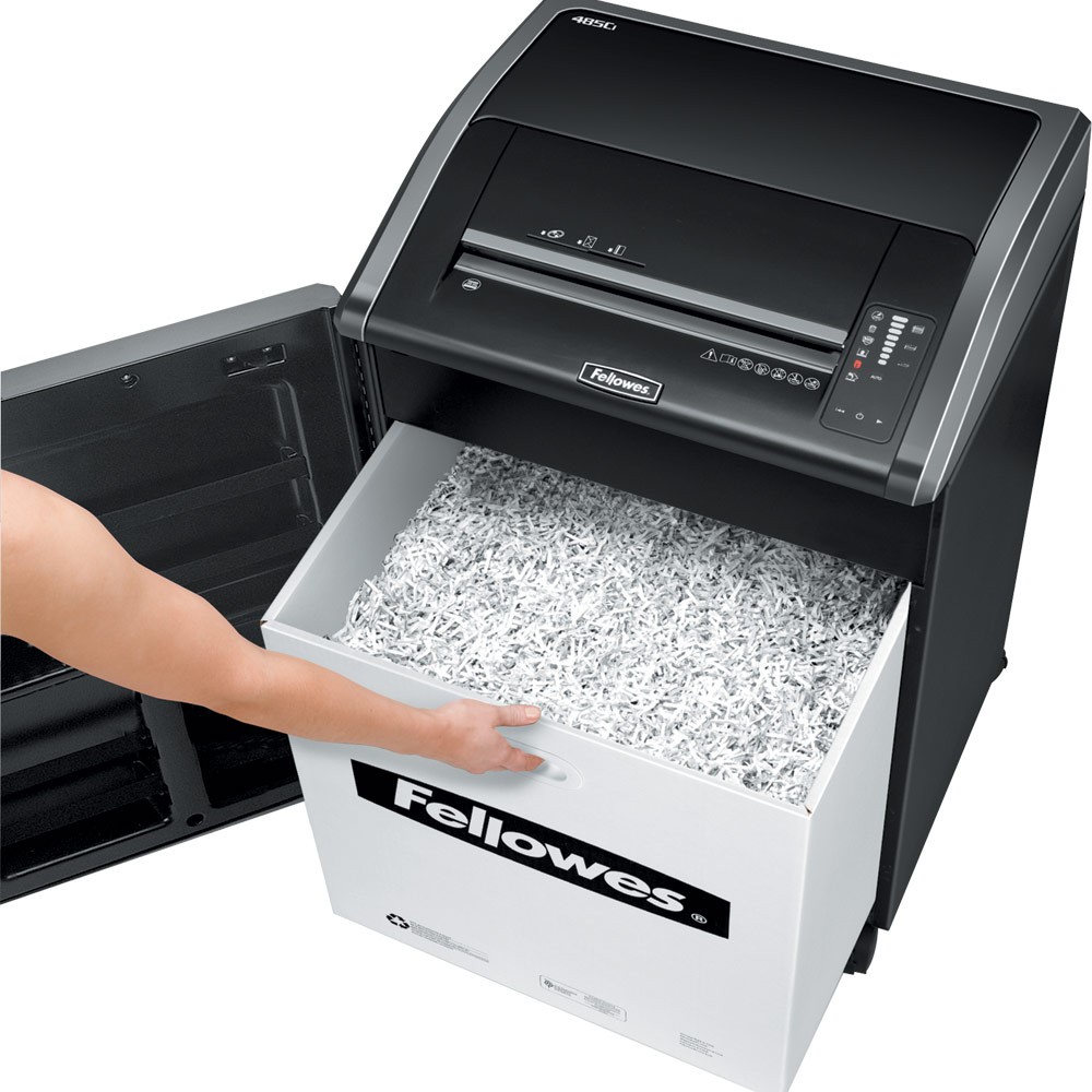 Fellowes 485i Strip Shredder Bin